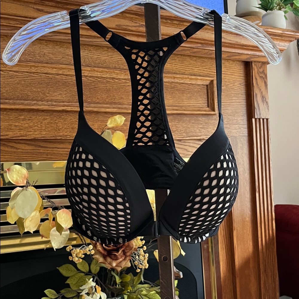 Victoria's Secret Black Mesh Bra